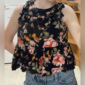 American eagle floral blouse